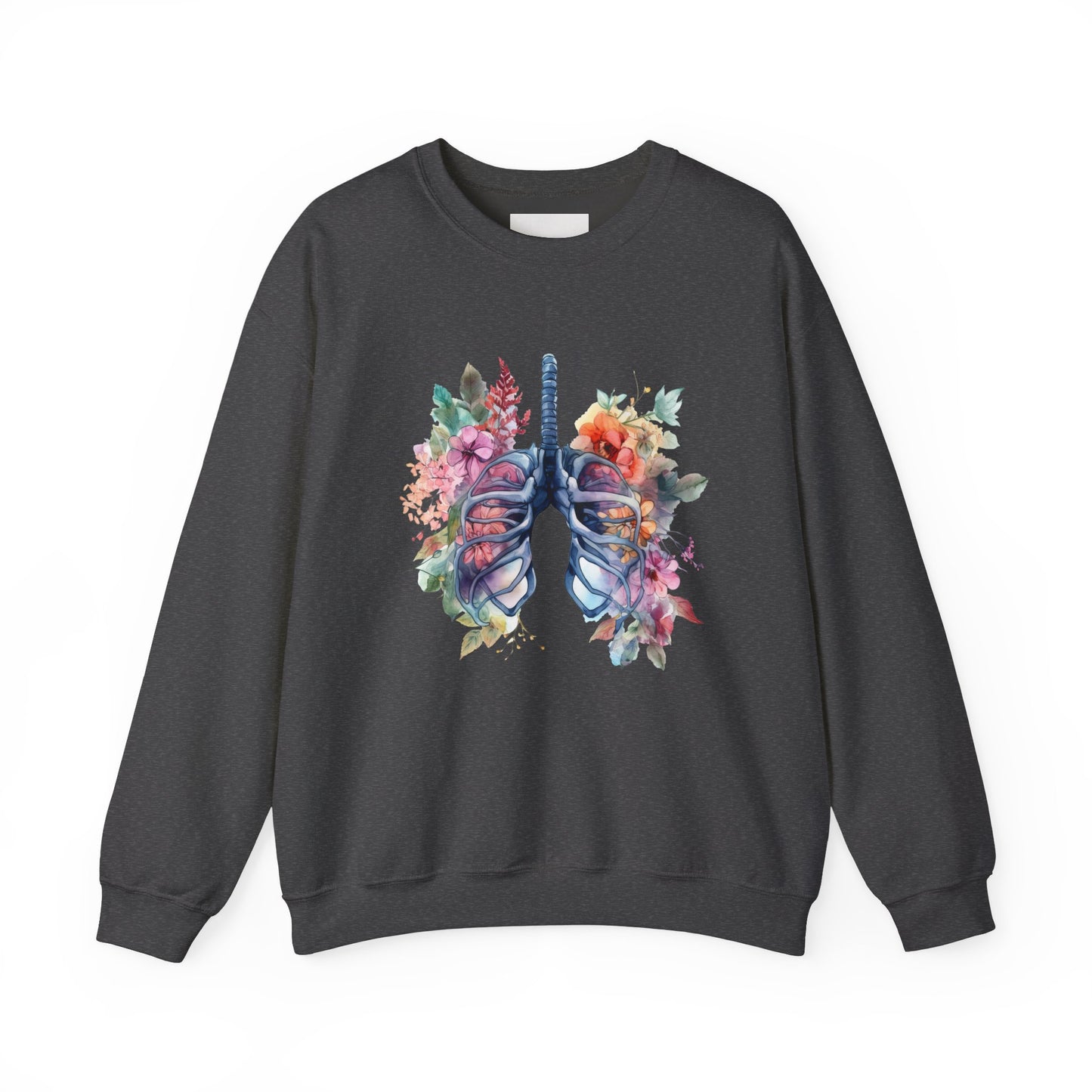 Flower Lungs - Unisex Midweight Softstyle Fleece Crewneck Sweatshirt