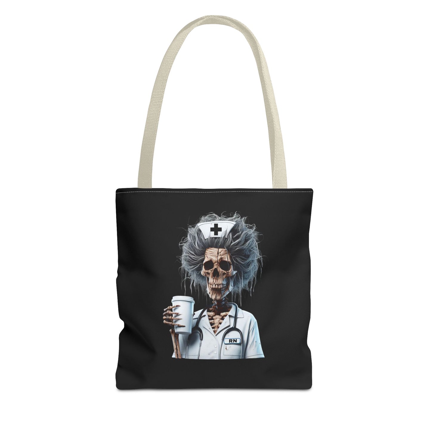 Skeleton Nurse Tote Bag