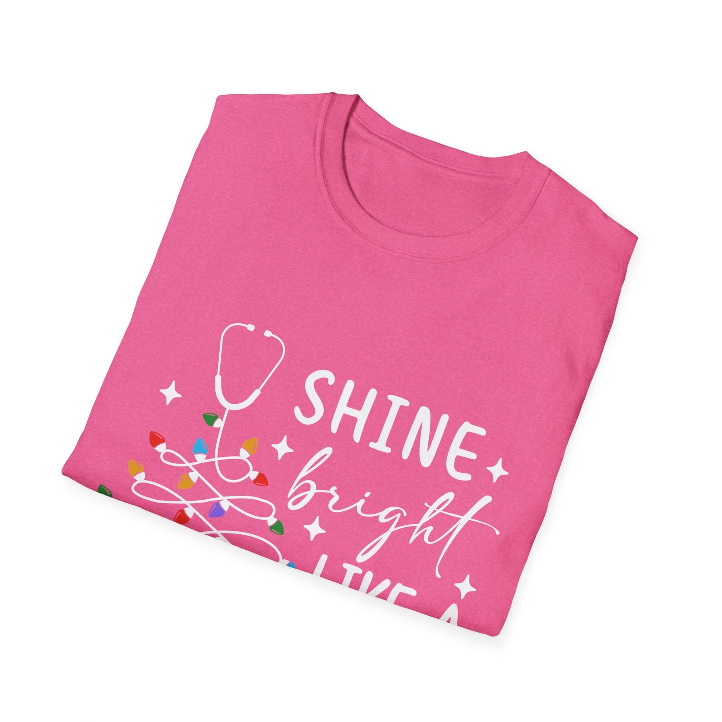 Christmas Medical Field Unisex T-Shirt - Shine Bright Like A Call Light