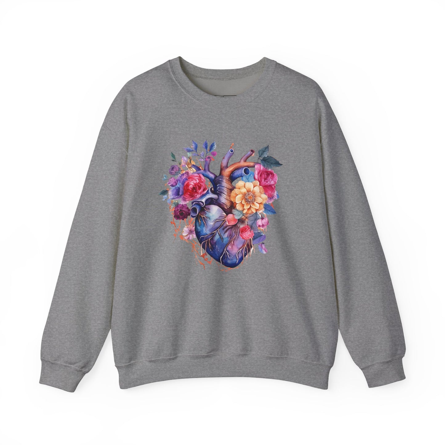 Heart = Unisex Midweight Softstyle Fleece Crewneck Sweatshirt