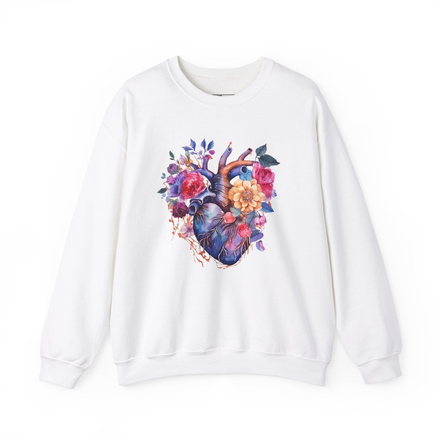 Heart = Unisex Midweight Softstyle Fleece Crewneck Sweatshirt