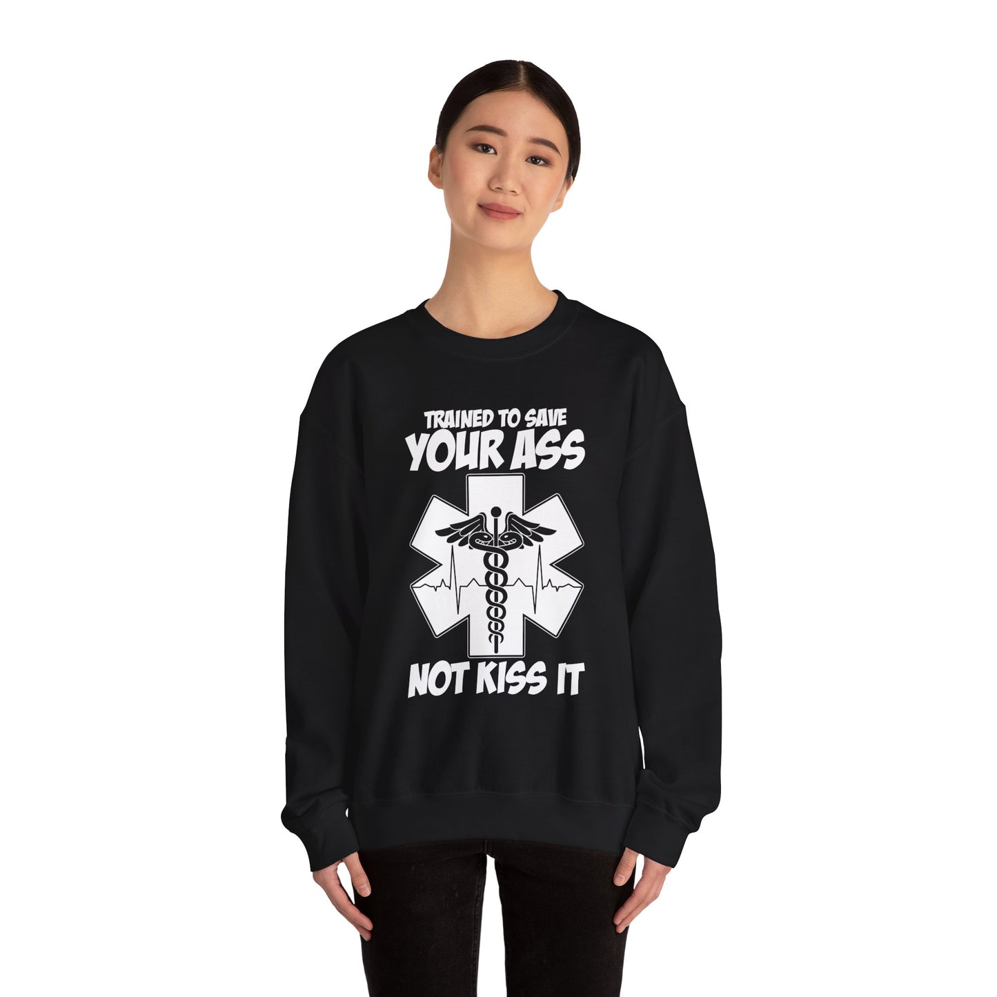 Save Your Ass - Unisex Midweight Softstyle Fleece Crewneck Sweatshirt