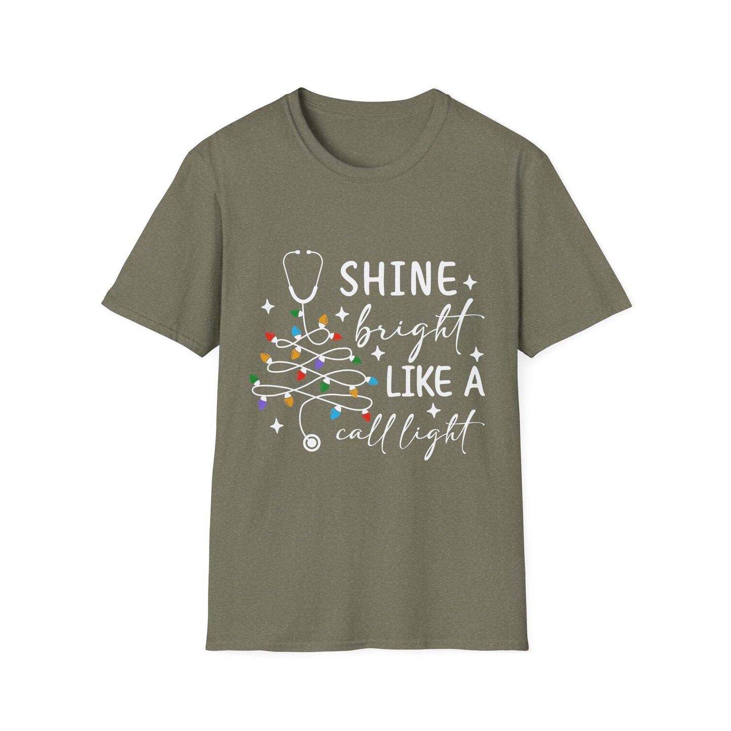 Christmas Medical Field Unisex T-Shirt - Shine Bright Like A Call Light