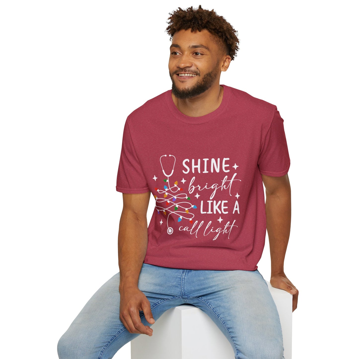 Christmas Medical Field Unisex T-Shirt - Shine Bright Like A Call Light