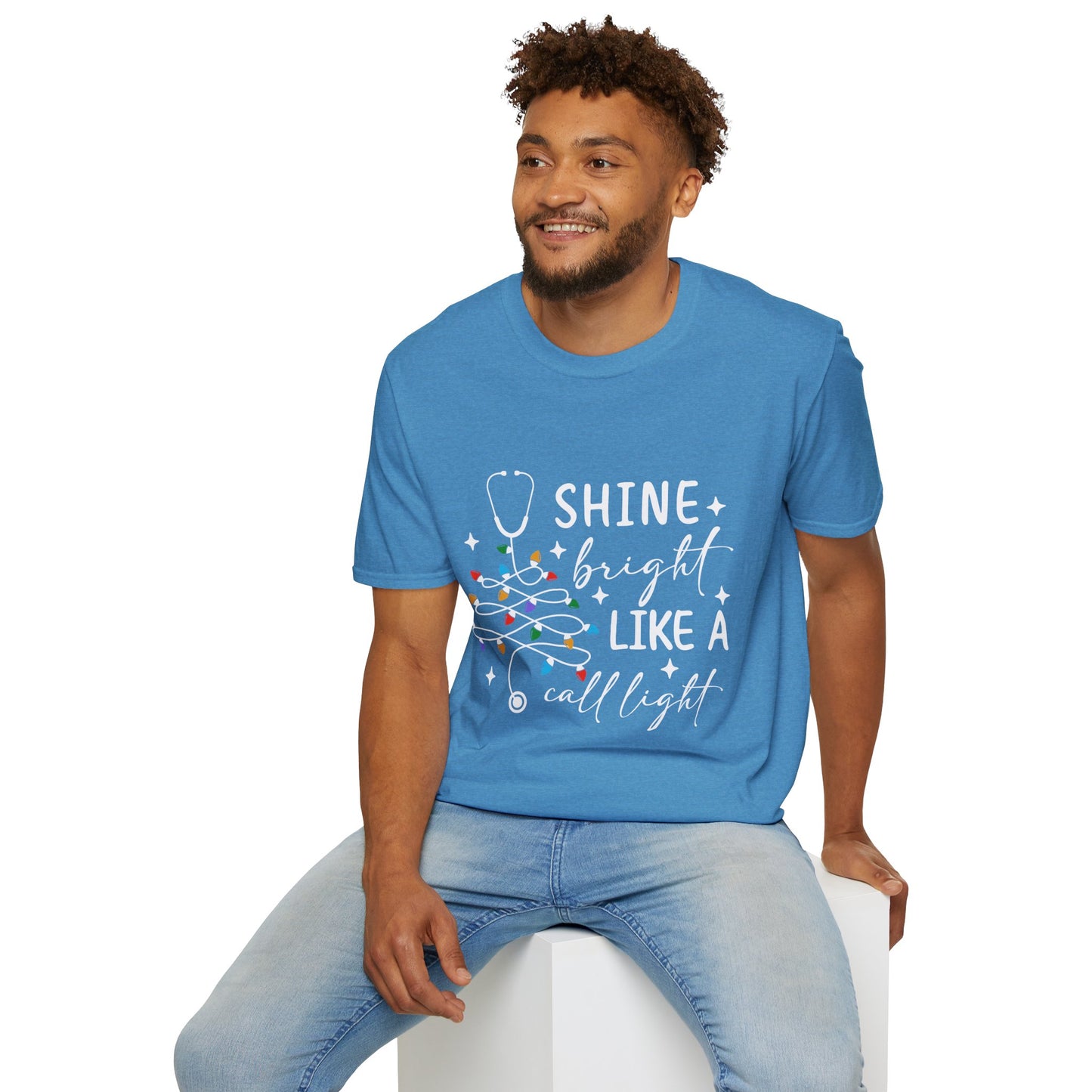 Christmas Medical Field Unisex T-Shirt - Shine Bright Like A Call Light