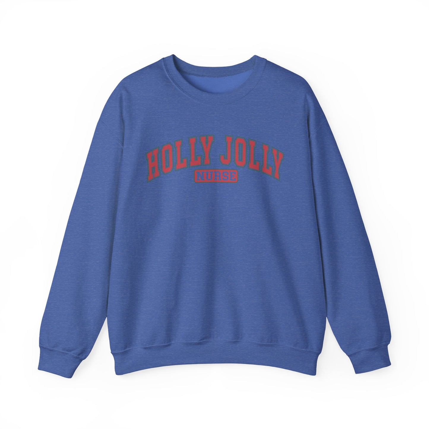 Holly Jolly Nurse Fleece Crewneck Sweatshirt