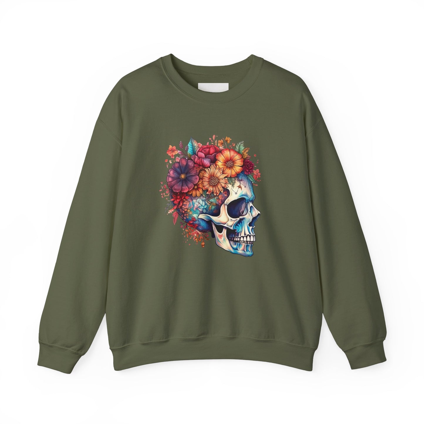 Skull - Unisex Midweight Softstyle Fleece Crewneck Sweatshirt