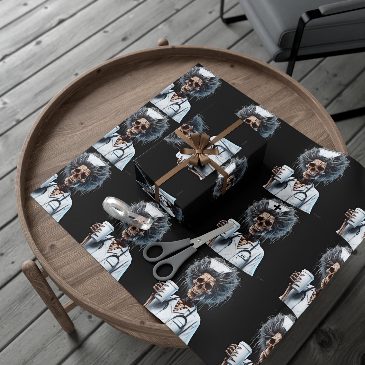 Skeleton NurseWrapping Paper