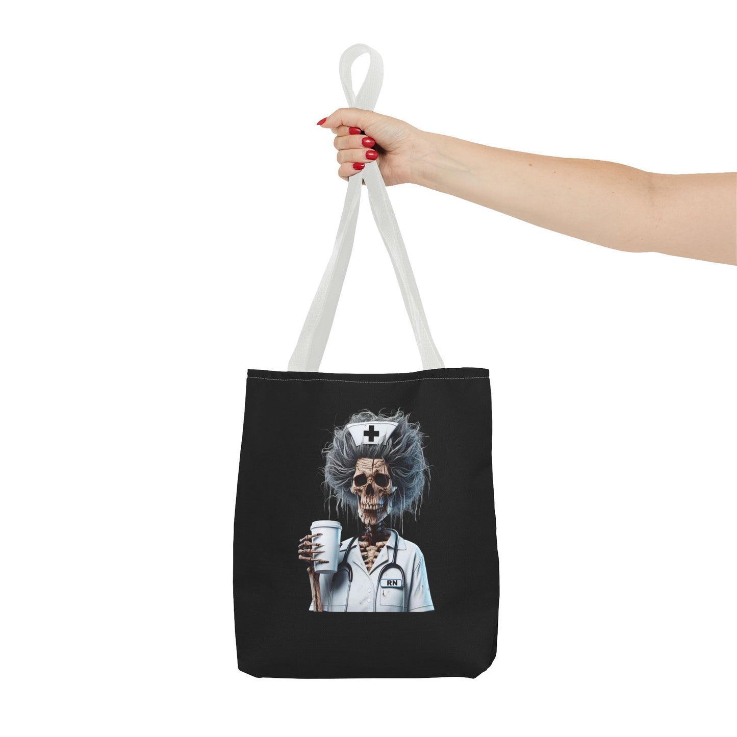 Skeleton Nurse Tote Bag