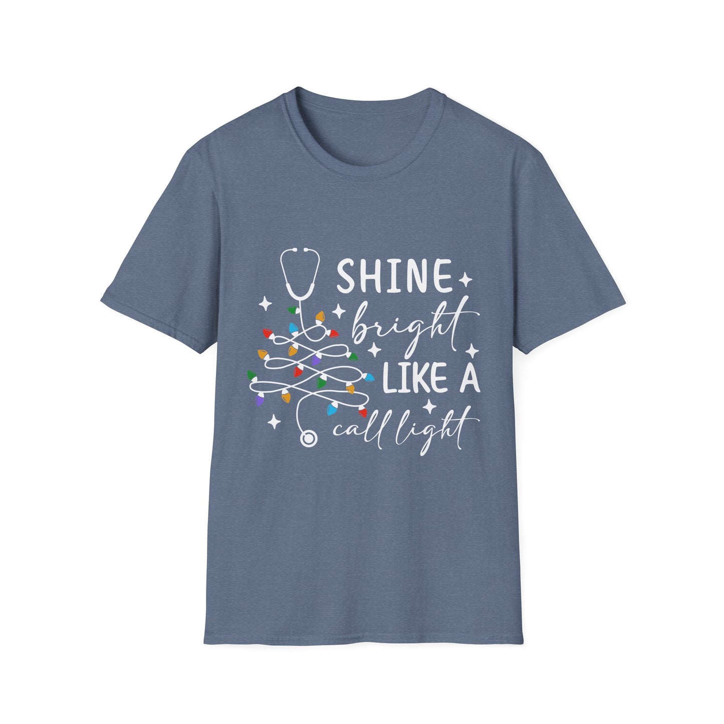 Christmas Medical Field Unisex T-Shirt - Shine Bright Like A Call Light