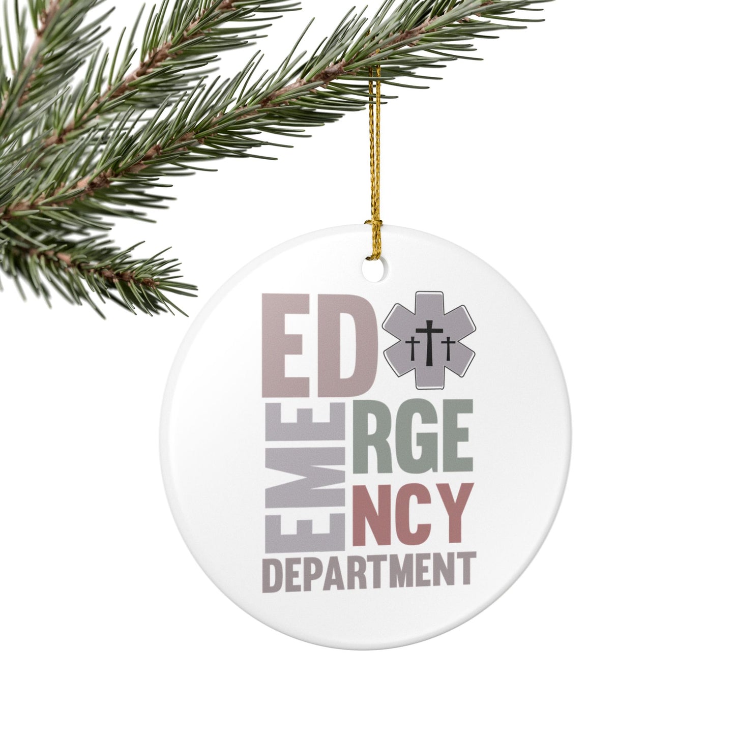 Emergency Department Ceramic Ornament | Perfect Holiday Decoration