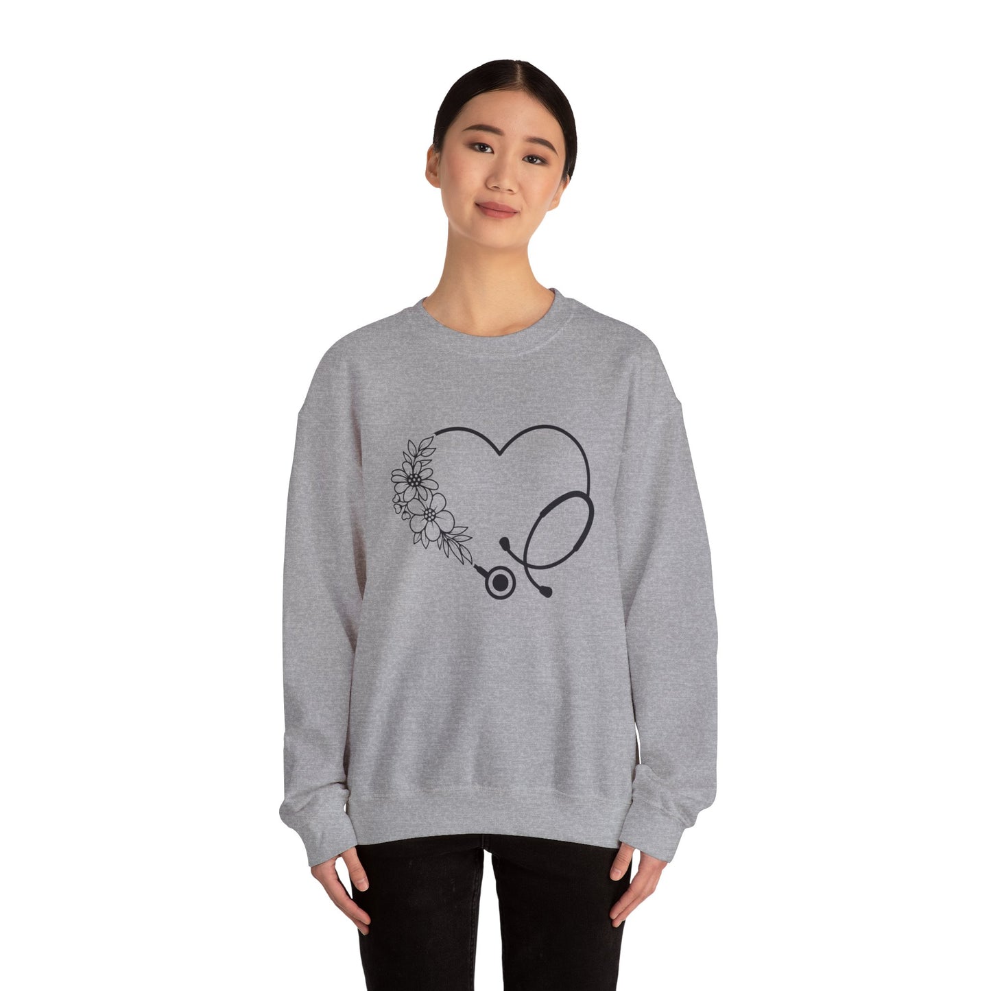 Stethoscope Heart Crewneck Sweatshirt