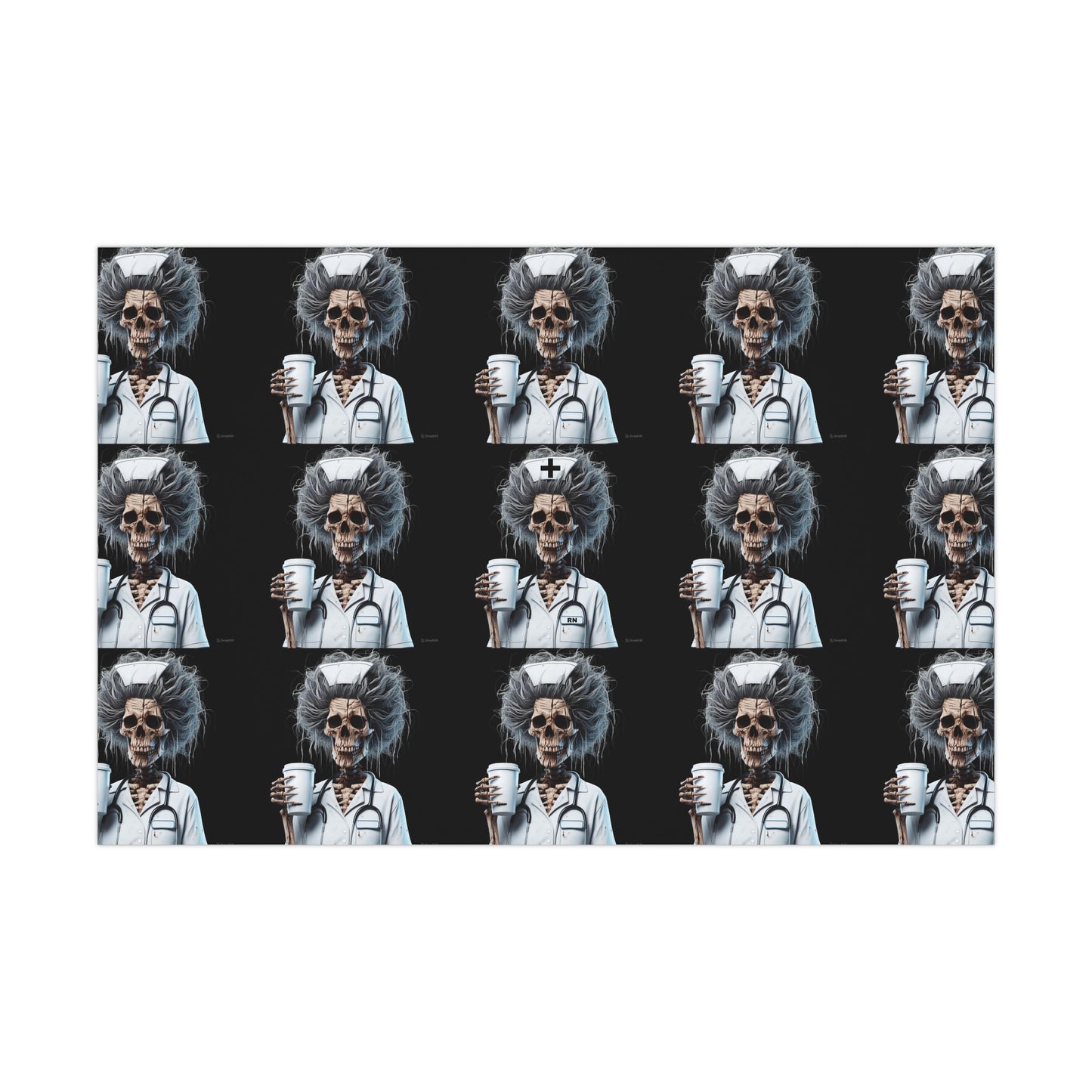 Skeleton NurseWrapping Paper