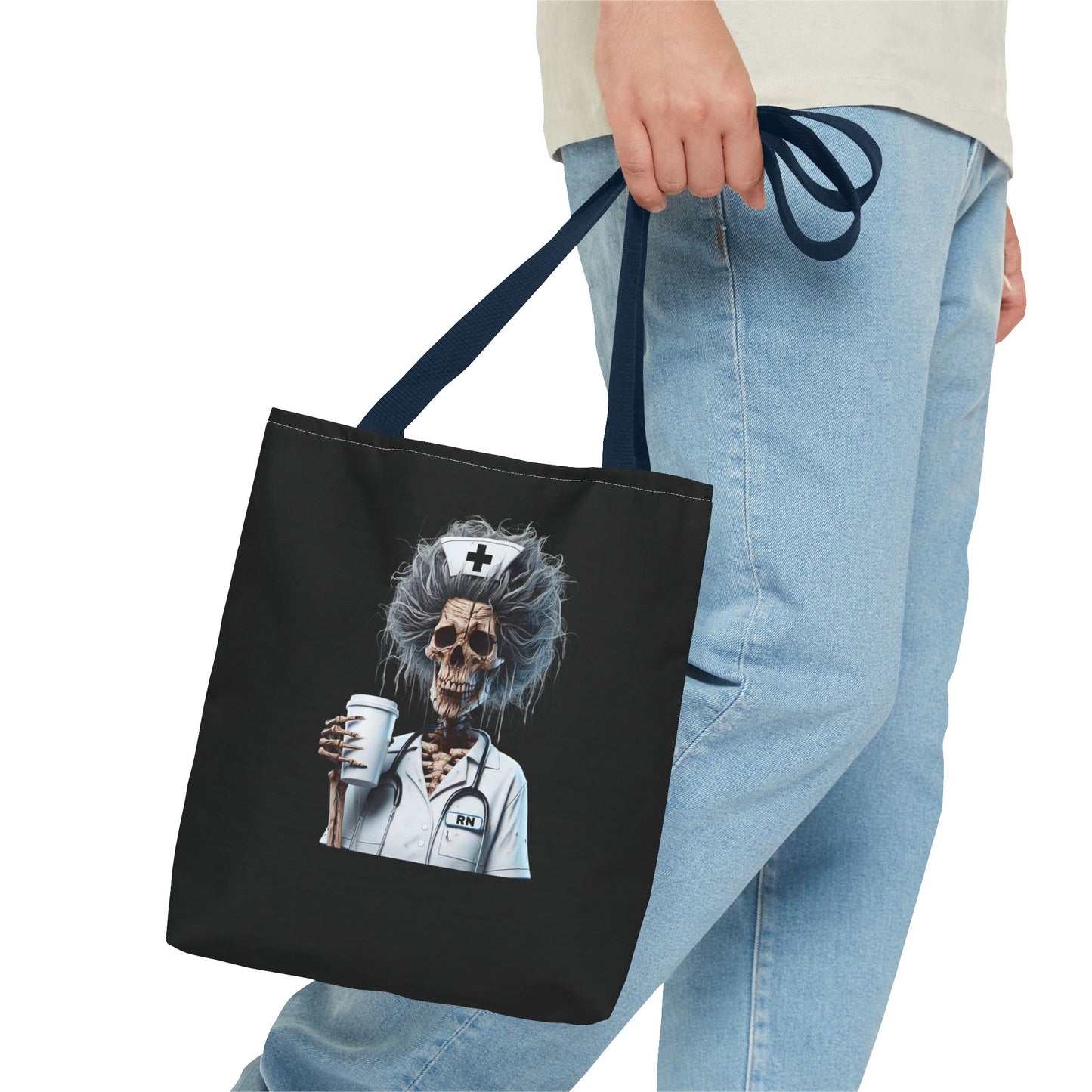 Skeleton Nurse Tote Bag