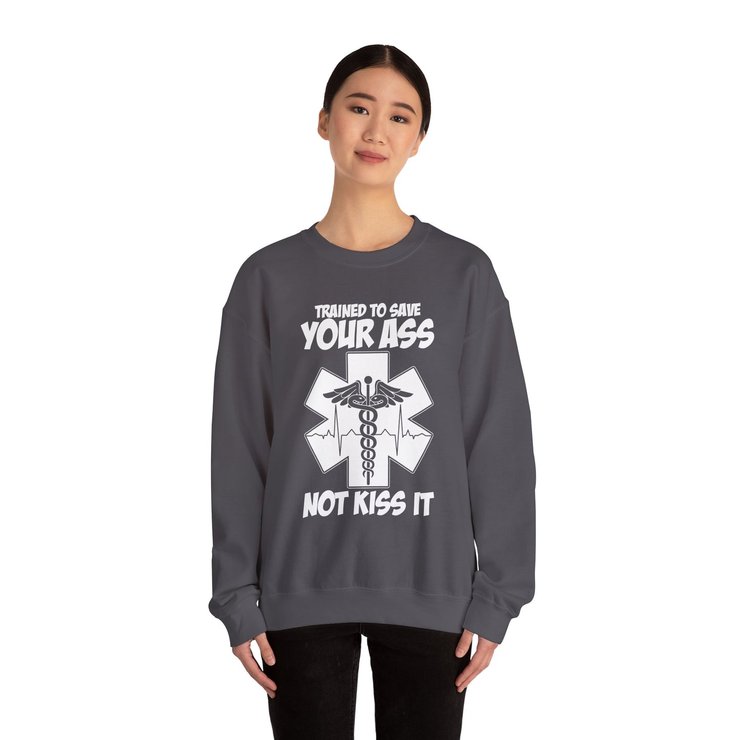 Save Your Ass - Unisex Midweight Softstyle Fleece Crewneck Sweatshirt