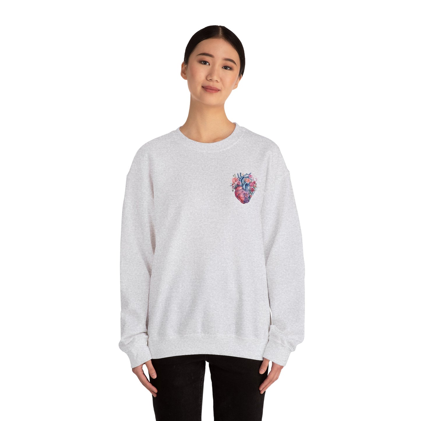 Heart - Unisex Midweight Softstyle Fleece Crewneck Sweatshirt