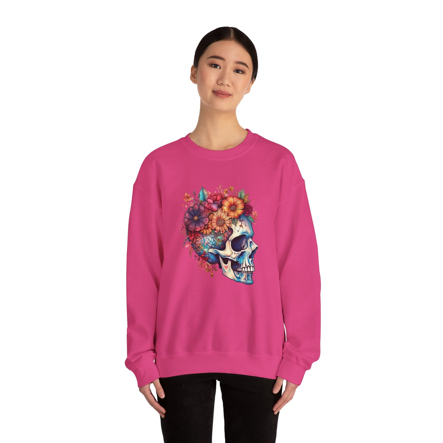 Skull - Unisex Midweight Softstyle Fleece Crewneck Sweatshirt