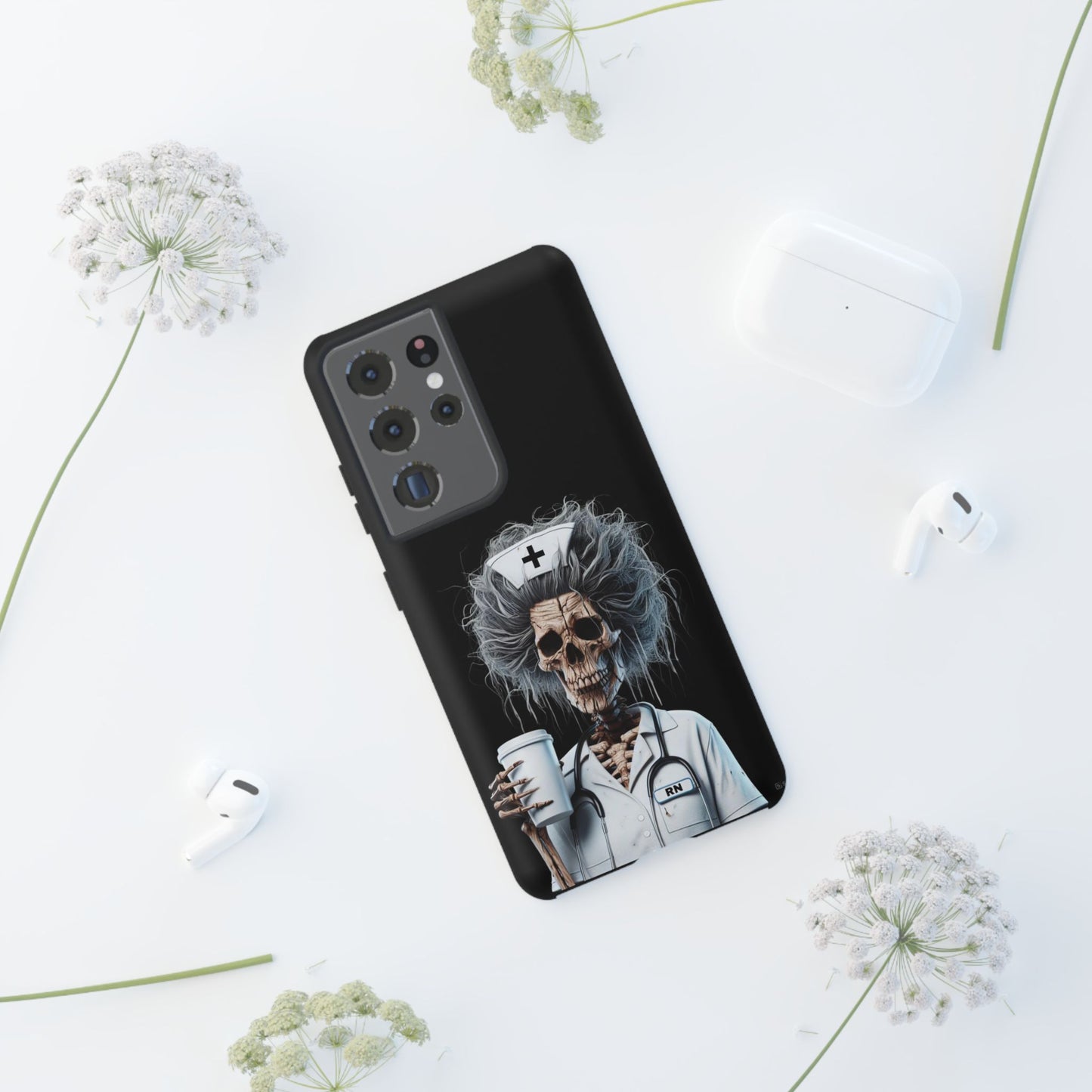 Skeleton Nurse Phone Case