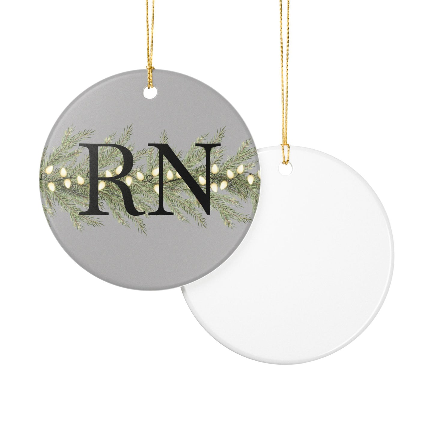 Personalized Holiday Ceramic Ornament