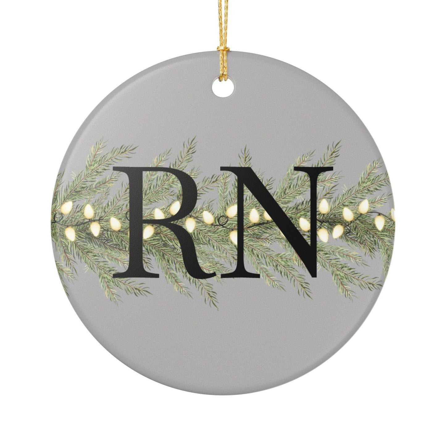 Personalized Holiday Ceramic Ornament