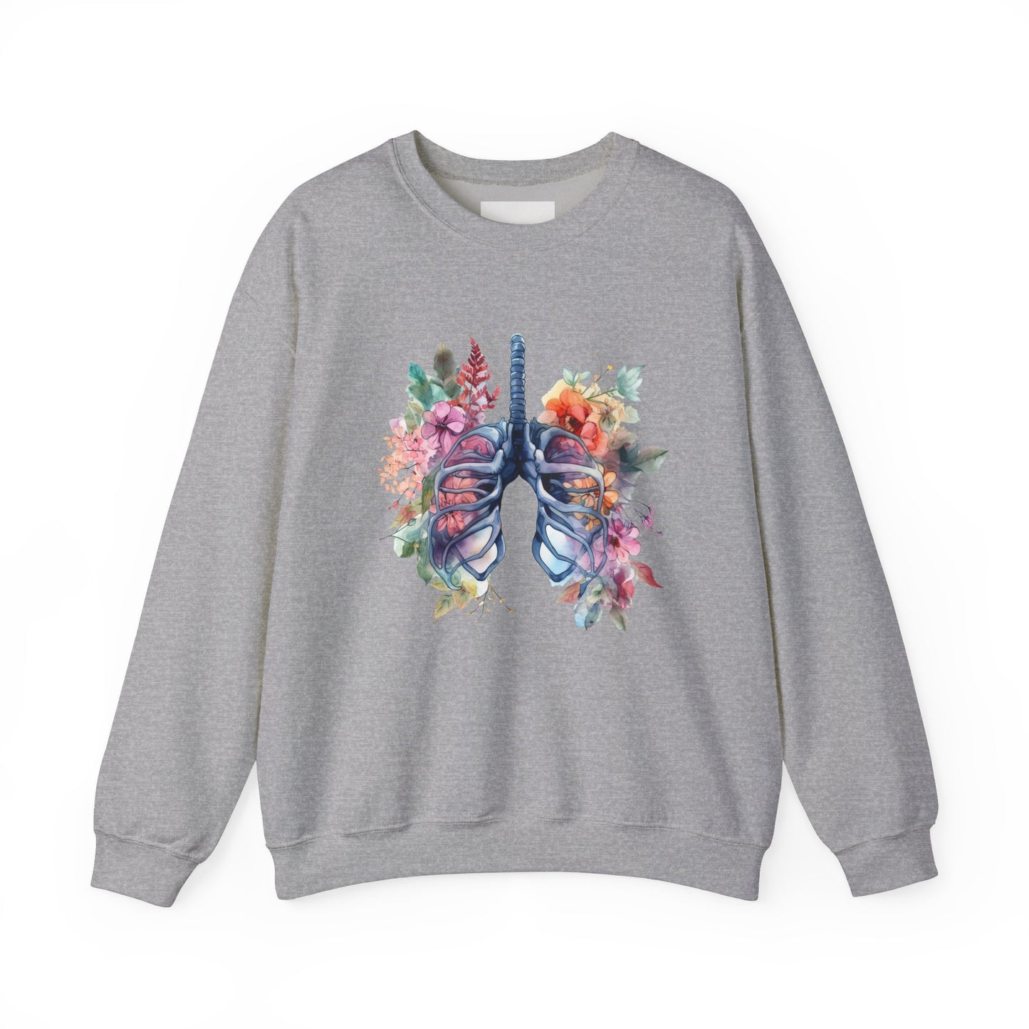 Flower Lungs - Unisex Midweight Softstyle Fleece Crewneck Sweatshirt