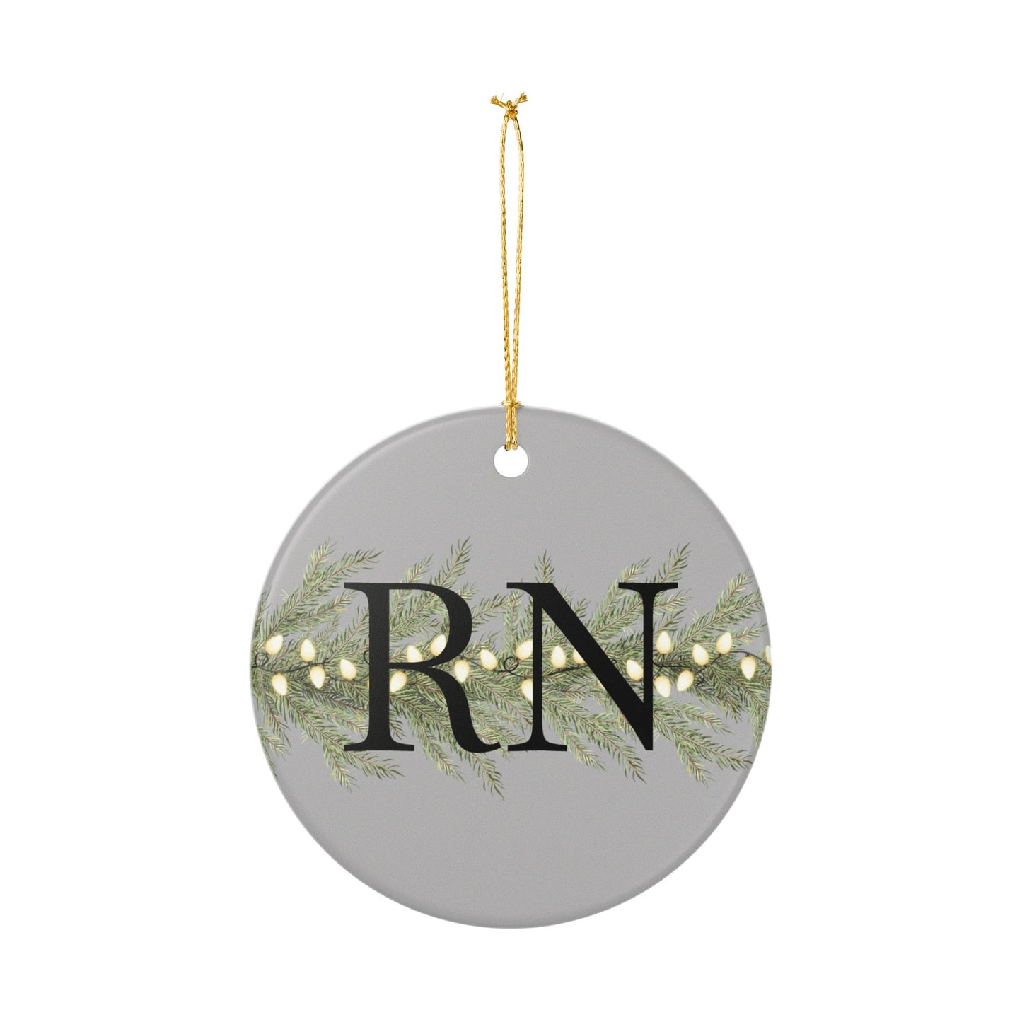 Personalized Holiday Ceramic Ornament