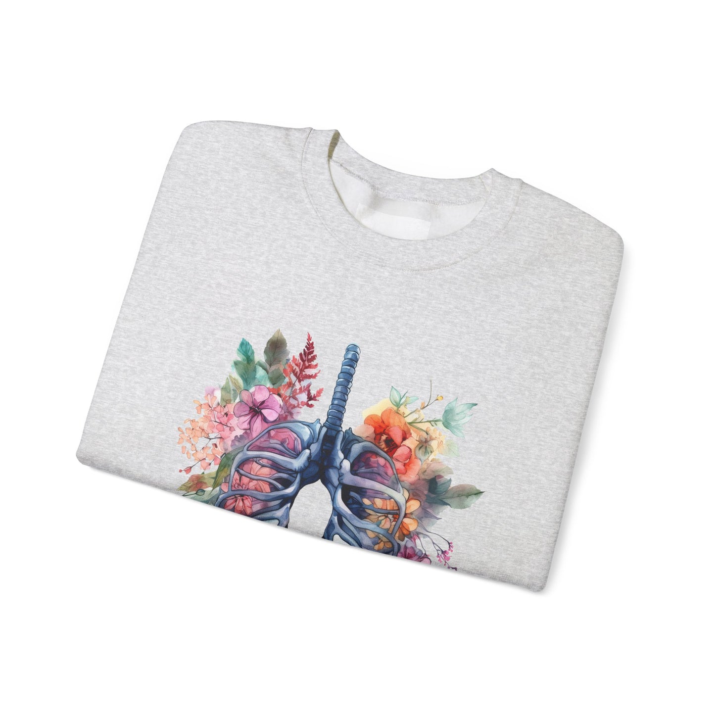 Flower Lungs - Unisex Midweight Softstyle Fleece Crewneck Sweatshirt