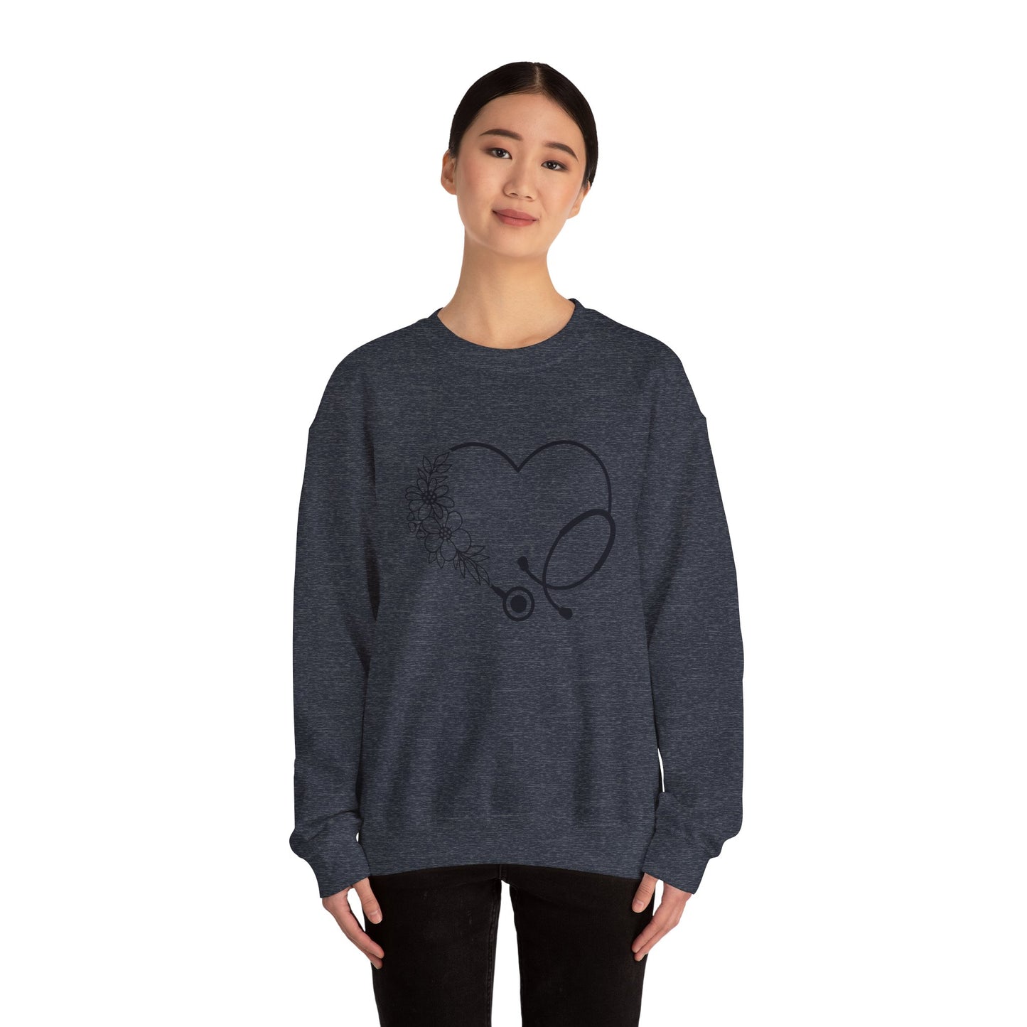 Stethoscope Heart Crewneck Sweatshirt